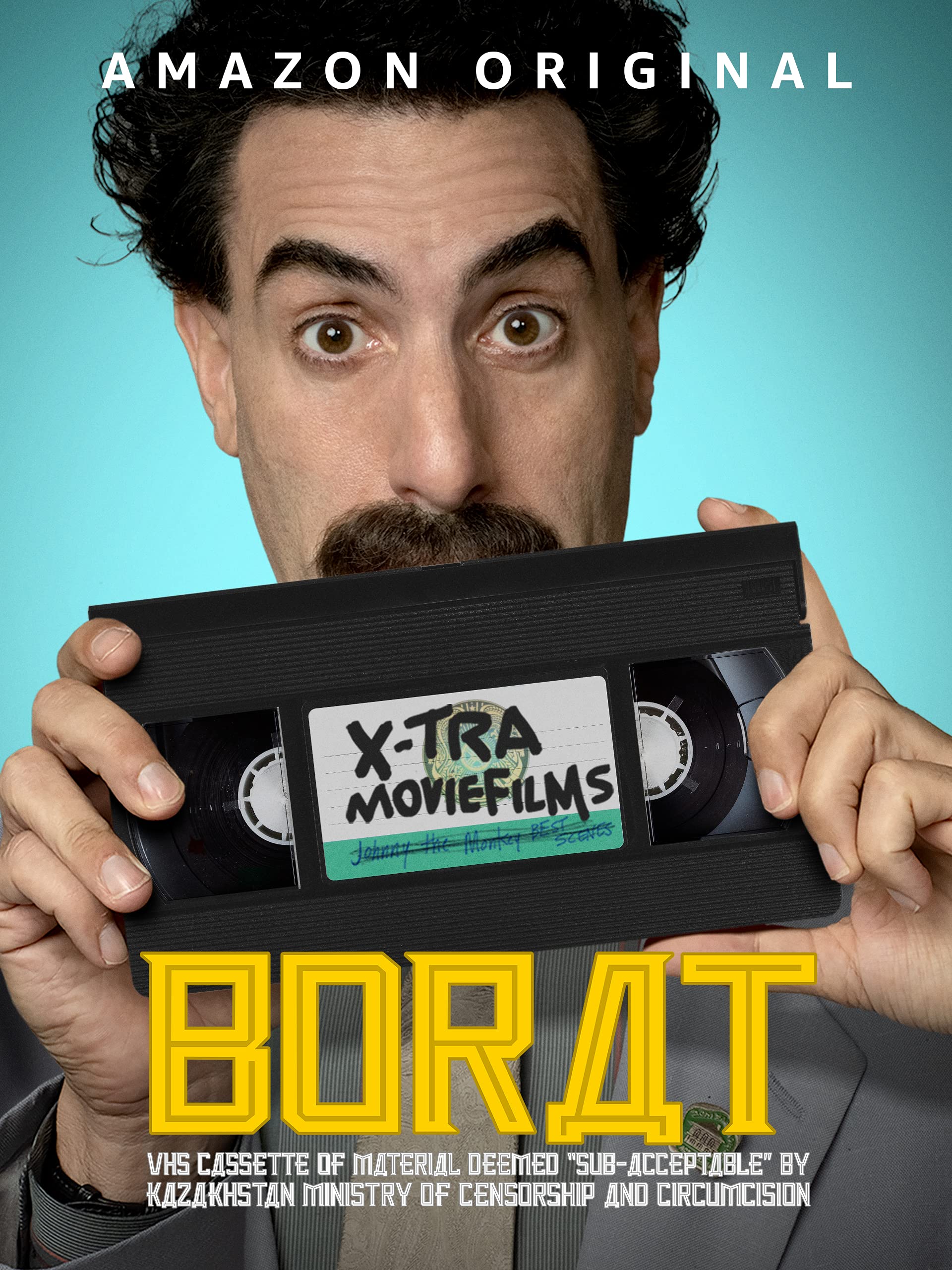 Borat VHS kazetta a Kazah Cenzúra és Körülmetélés Minisztériuma által kvázi elfogadhatóságú-ra minősített anyagokkal (Borat VHS Cassette of Material Deemed 'Sub-acceptable' by Kazakhstan Ministry of Censorship and Circumcision) (2021) 4513_797b2725af25